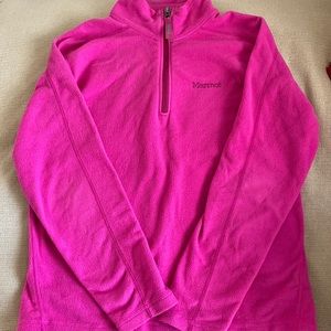 Gently used Marmot fleece quarter zip jacket